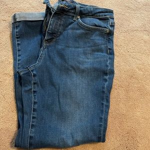 NYDJ Jeans Sheri Slim Roll Cuff Size 10